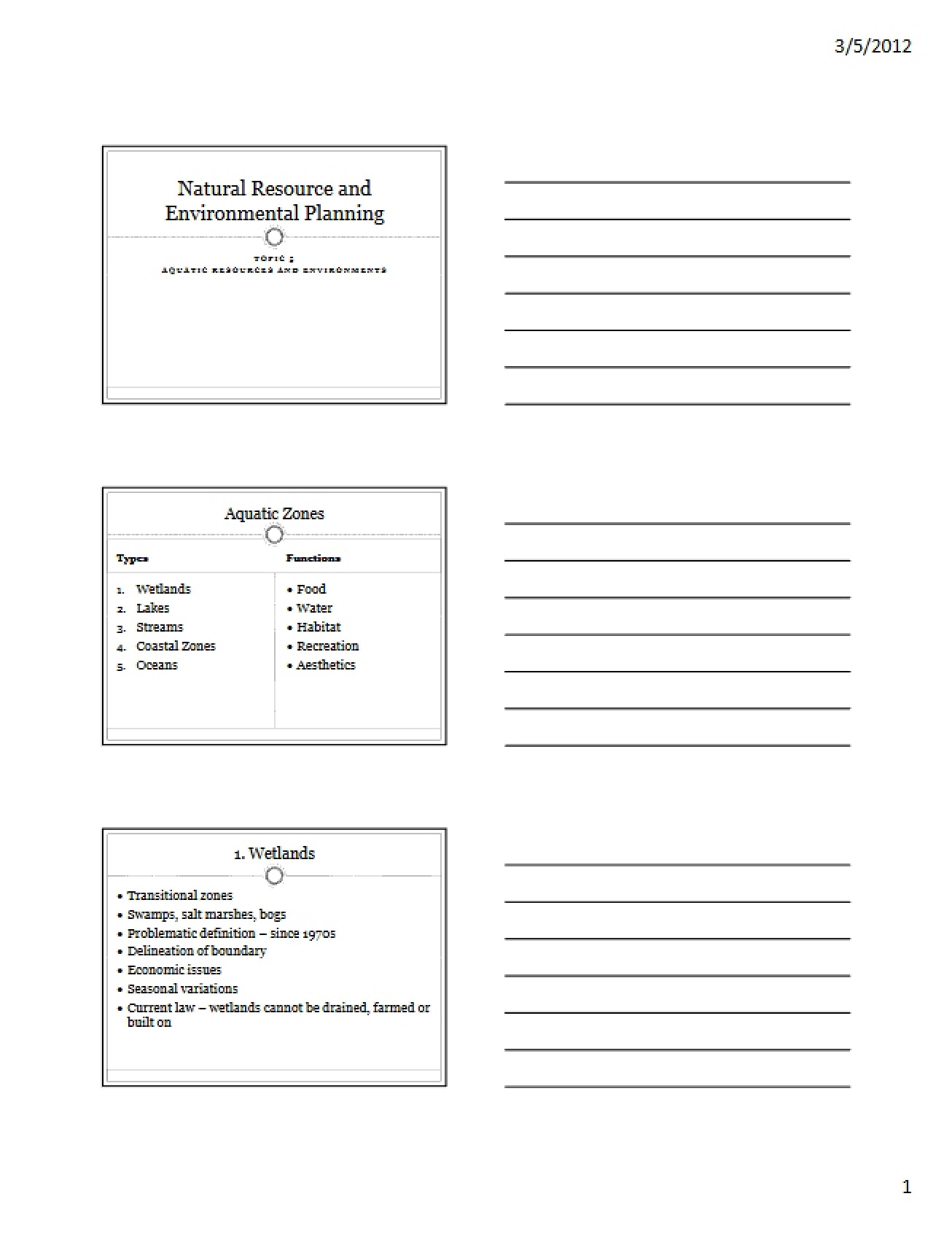 Aquatic Environments Topic 5