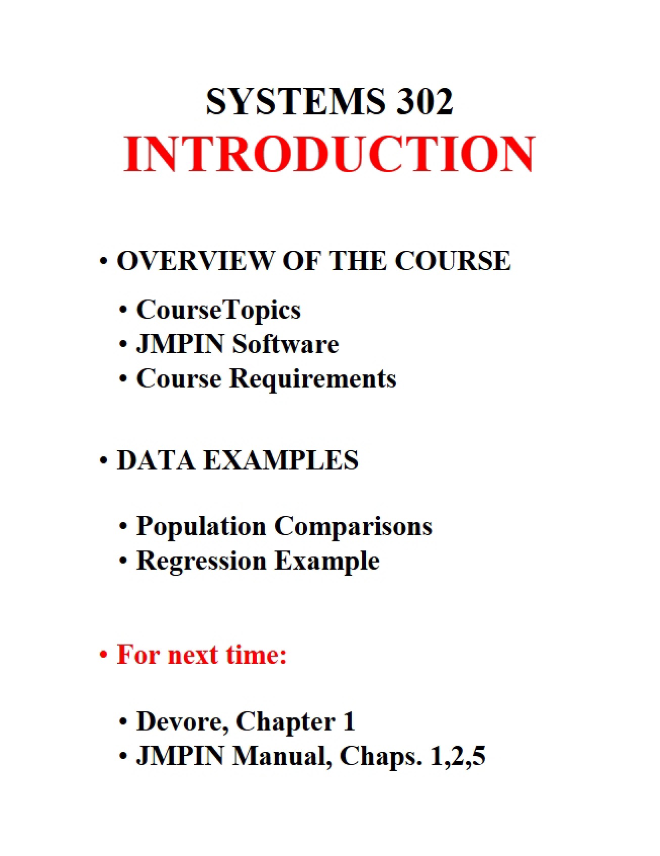 Engineering Statistics Lecture