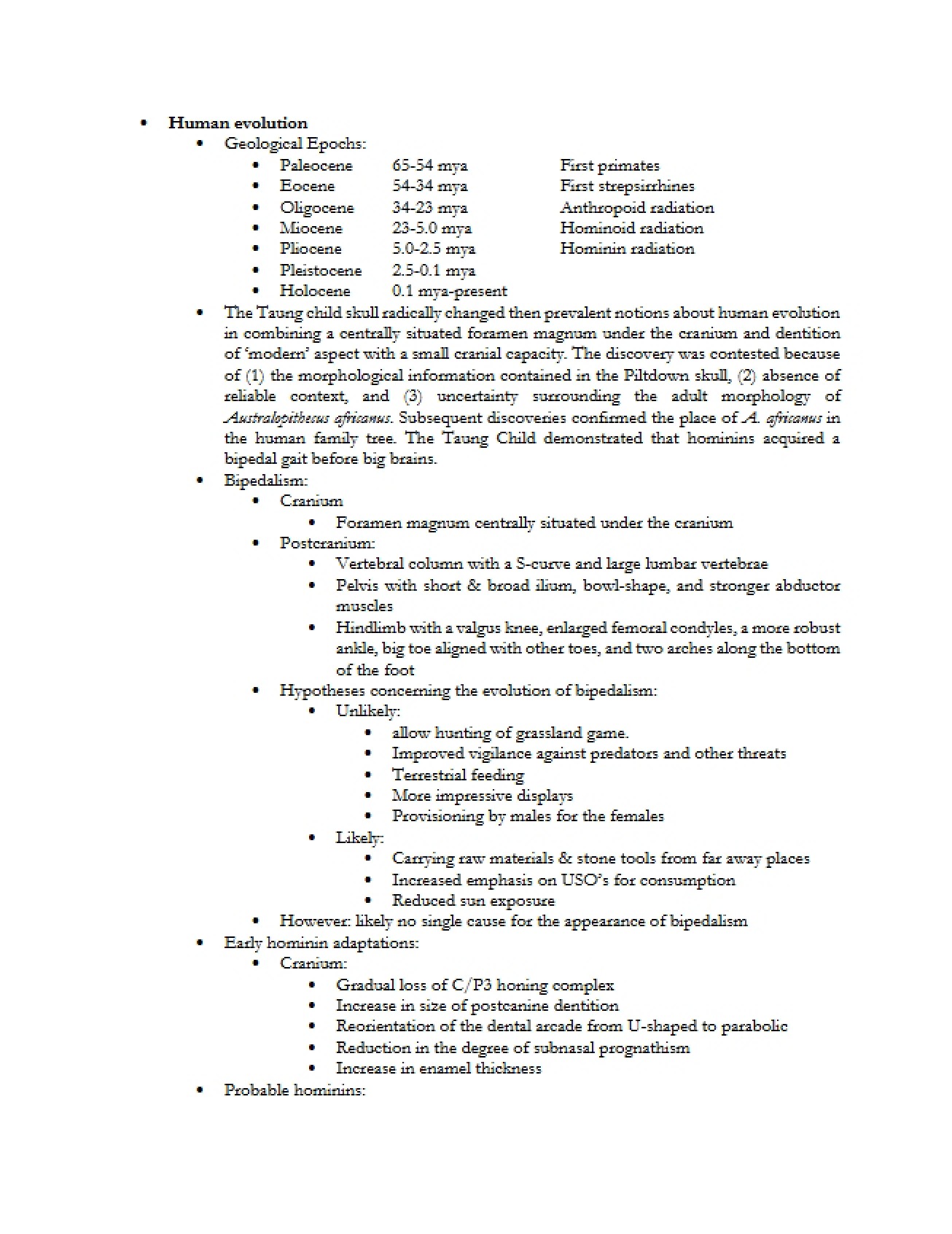Final Exam Study Guide
