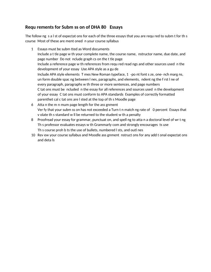 DHA 802 Essay Submission Steps