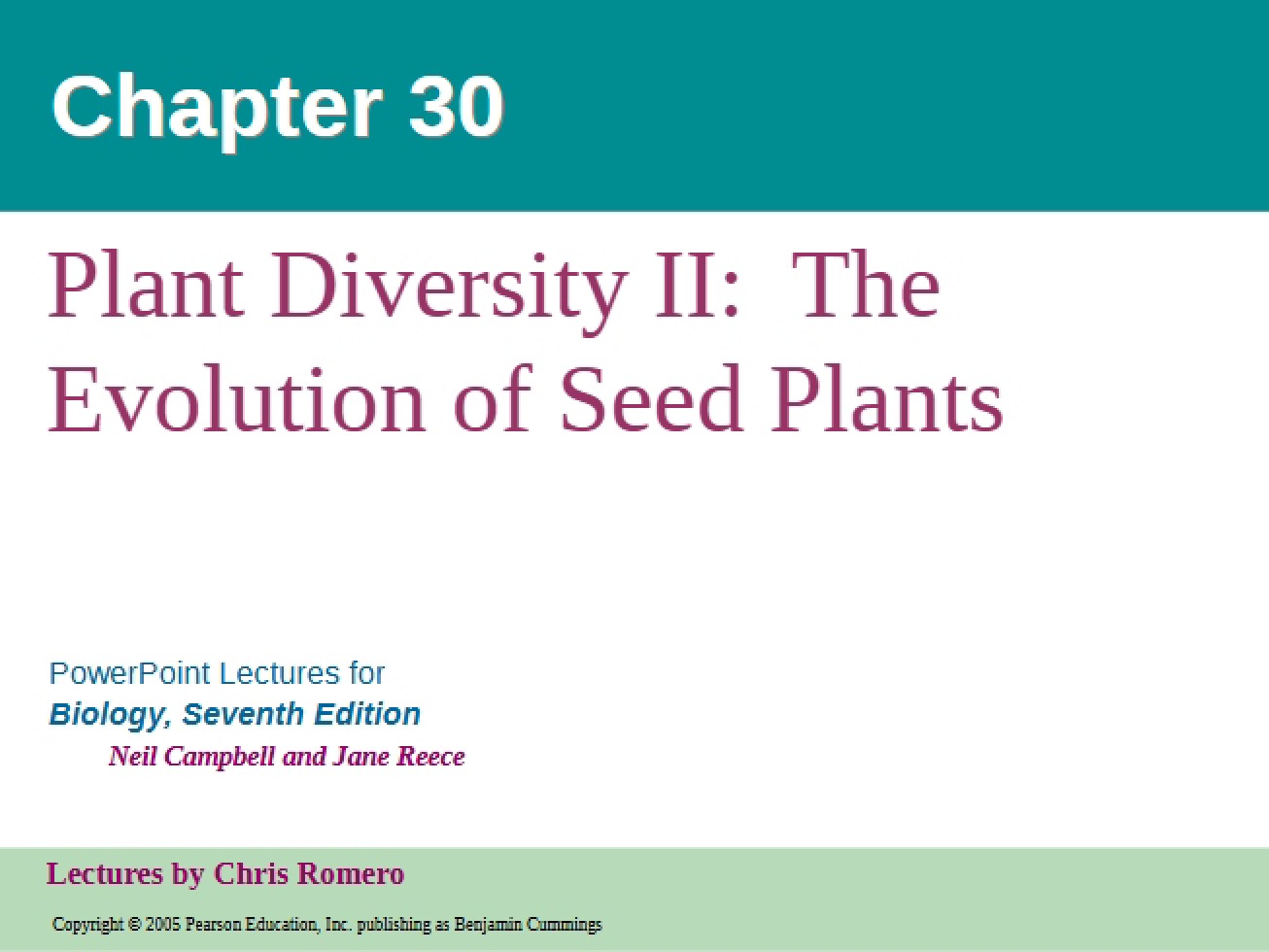 Seed Plant Evolution
