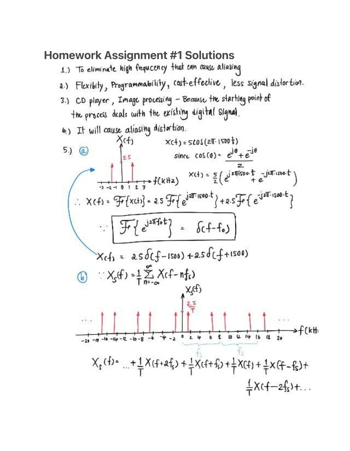 Solutions for Homework Assignment 1