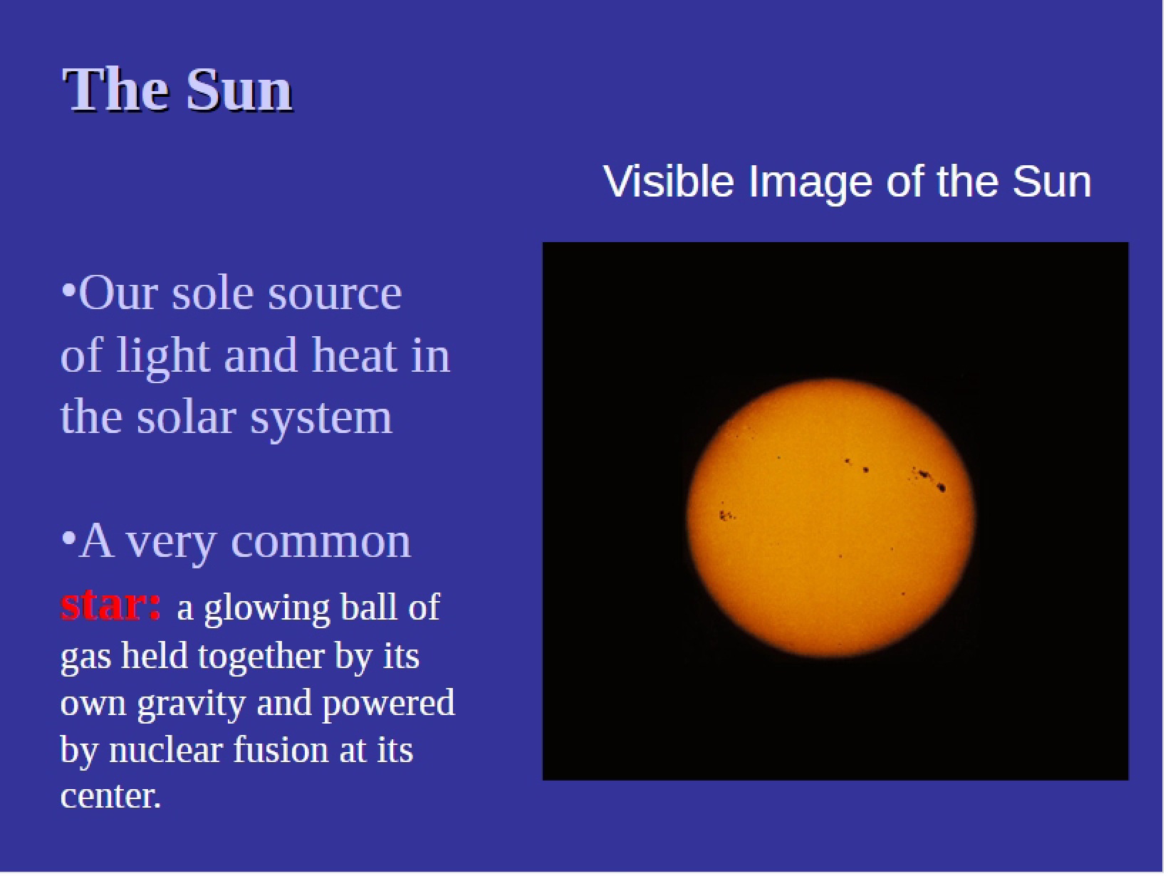 Solar Studies