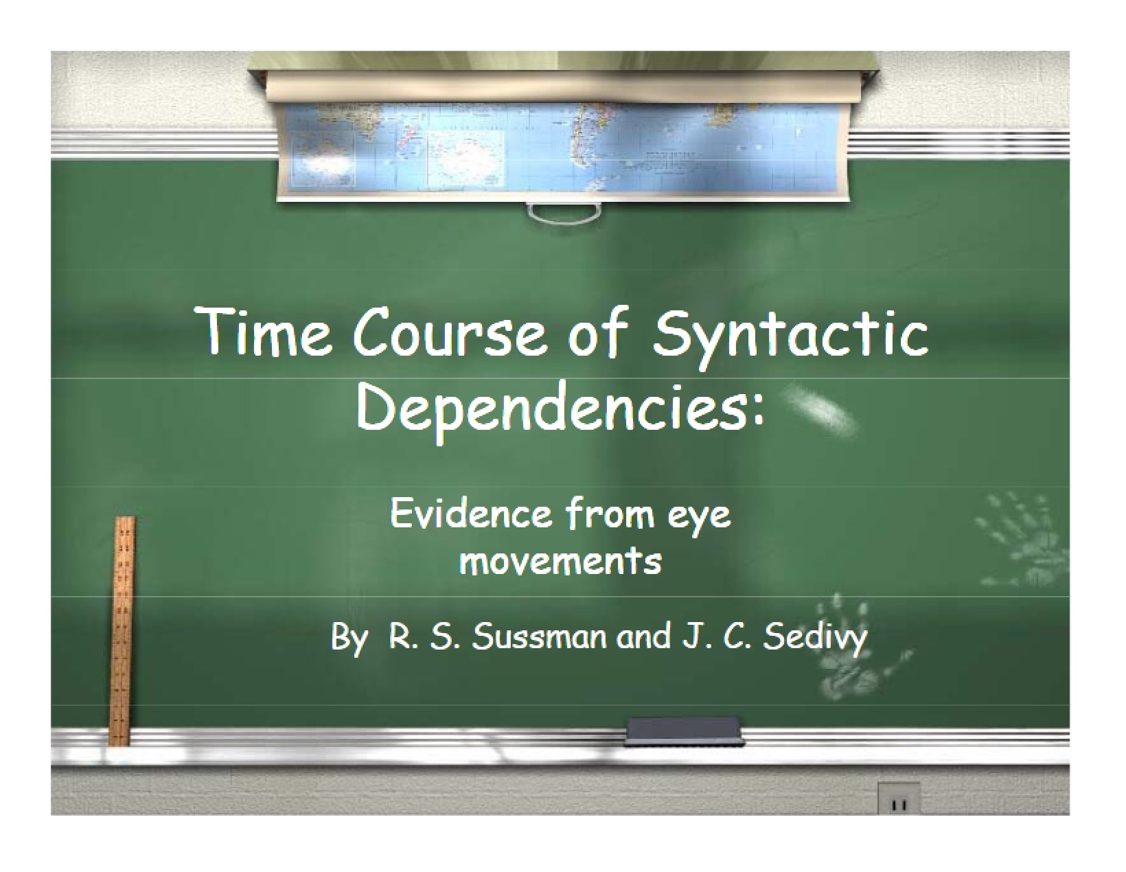 Syntactic Dependencies Time Course