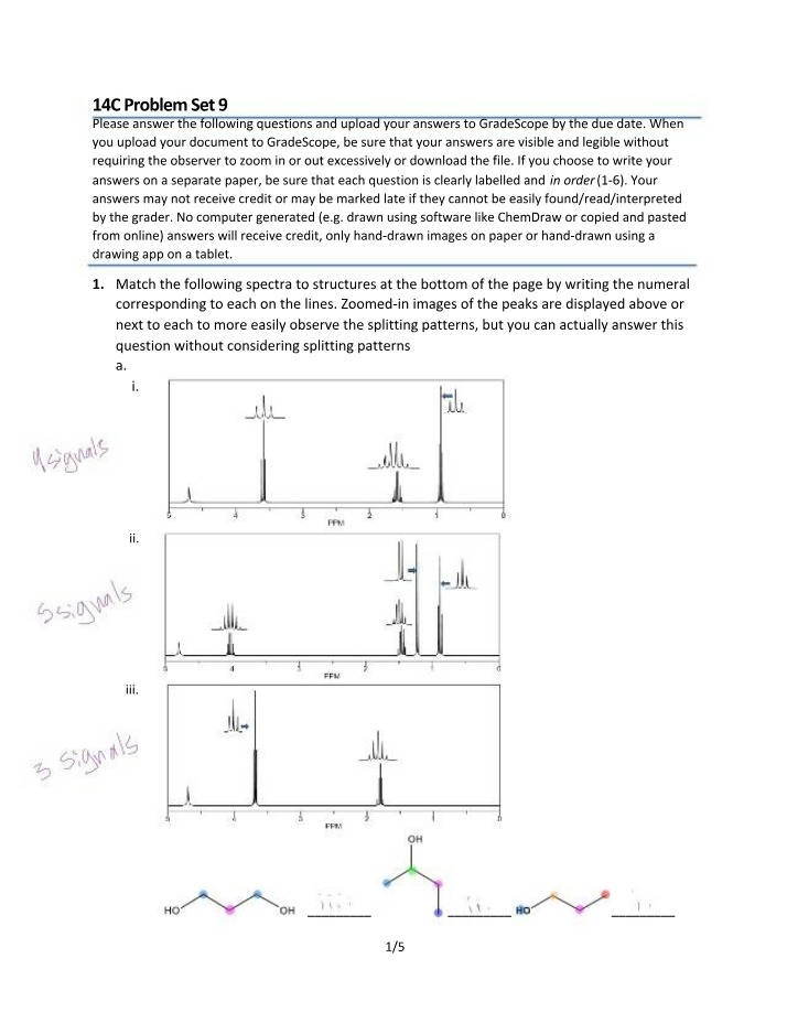 CHEM999 - Problem Set 9 (14C)