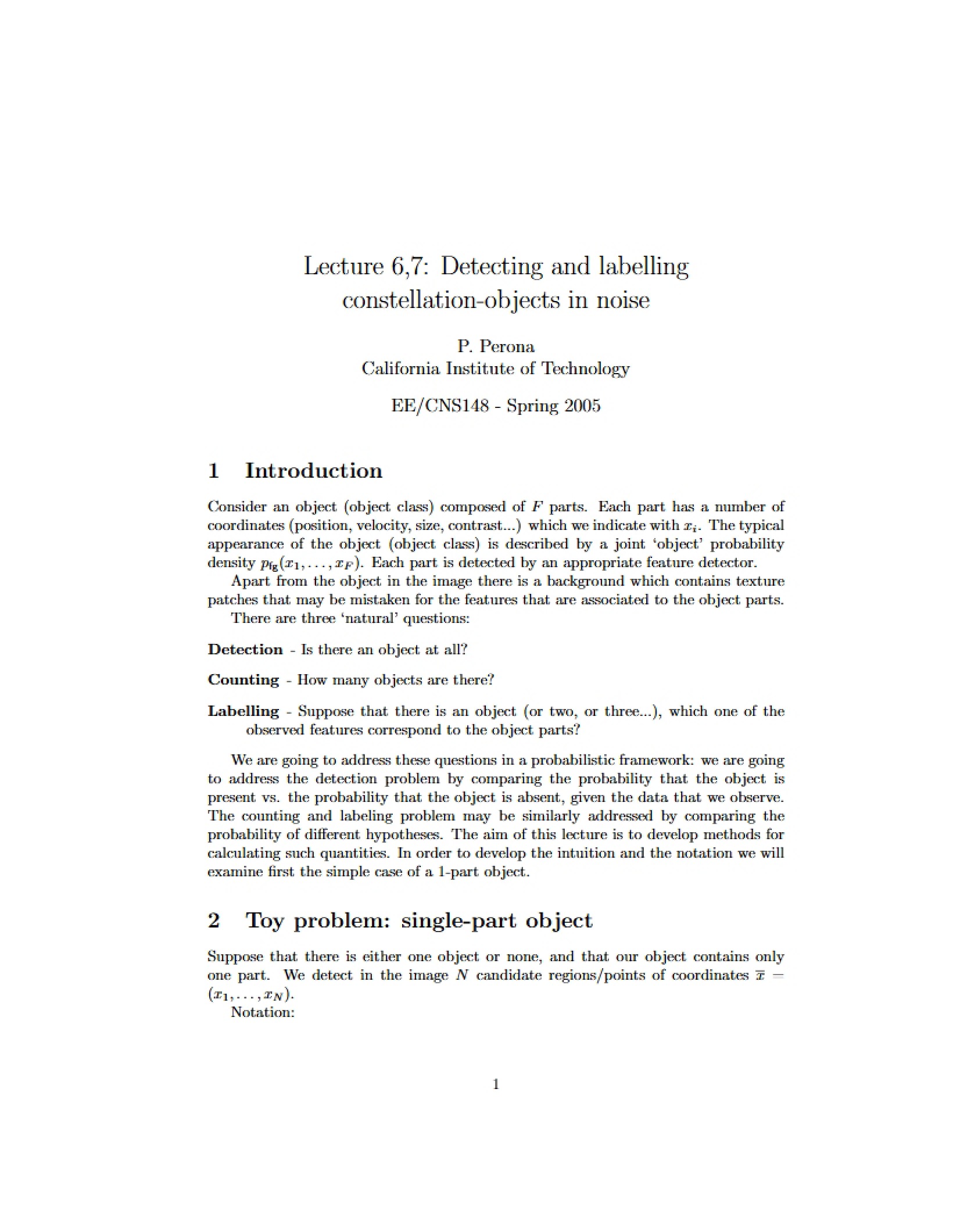 Noise Detecting and Labeling Constellation Objects