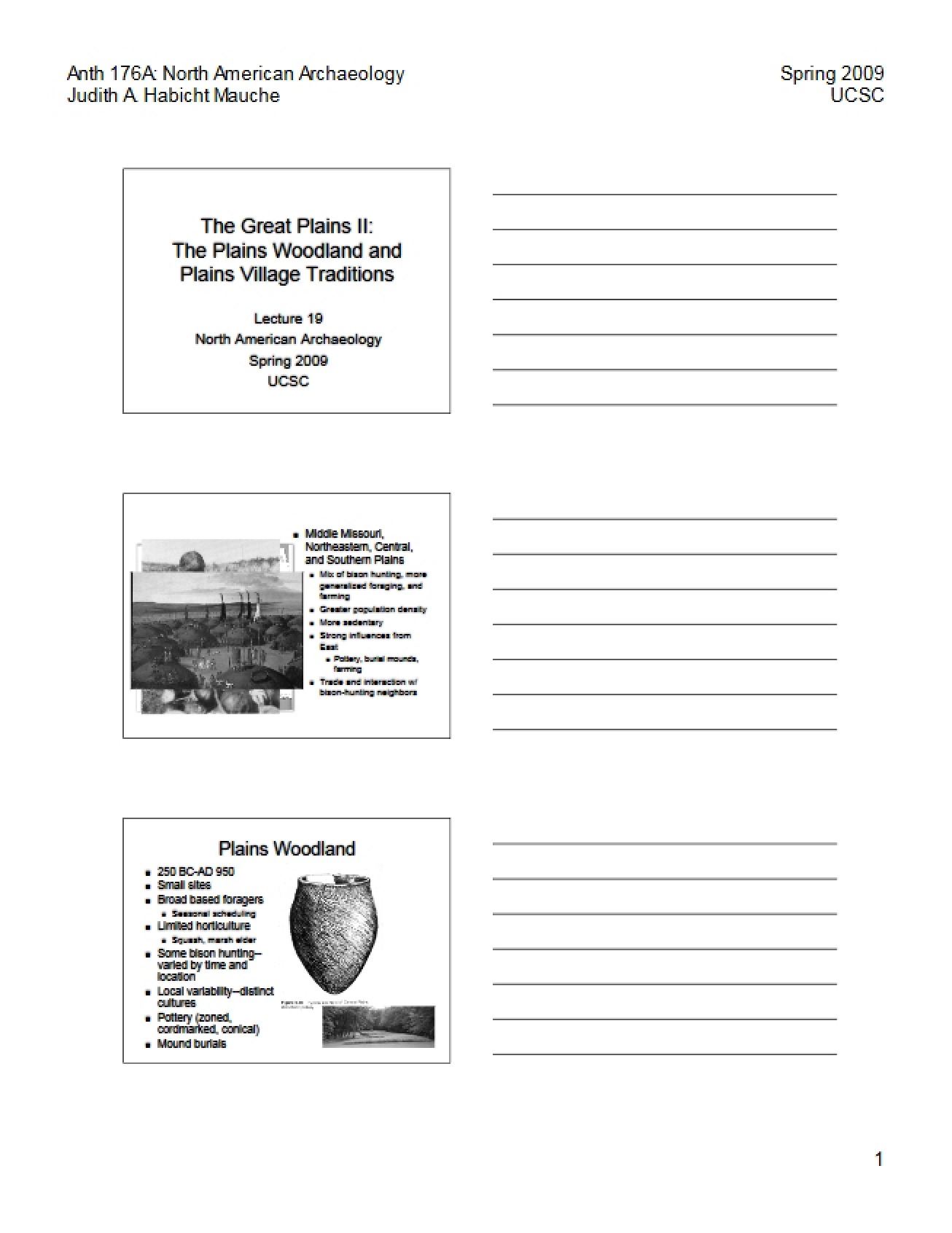 Plains Village and Plains Woodland Traditions (The Great Plains II)