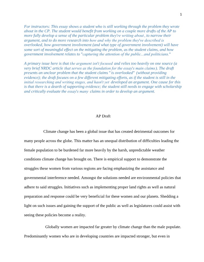 The Unequal Burden of Climate Change on Women
