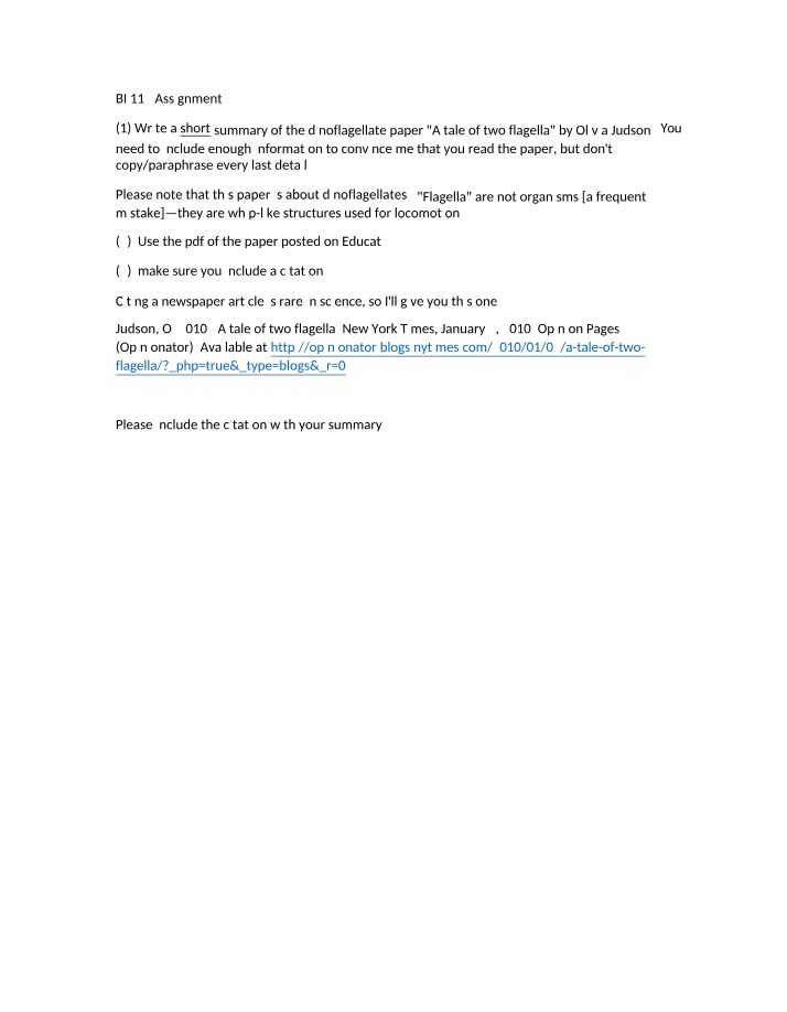 Assignment 3 - BI 112