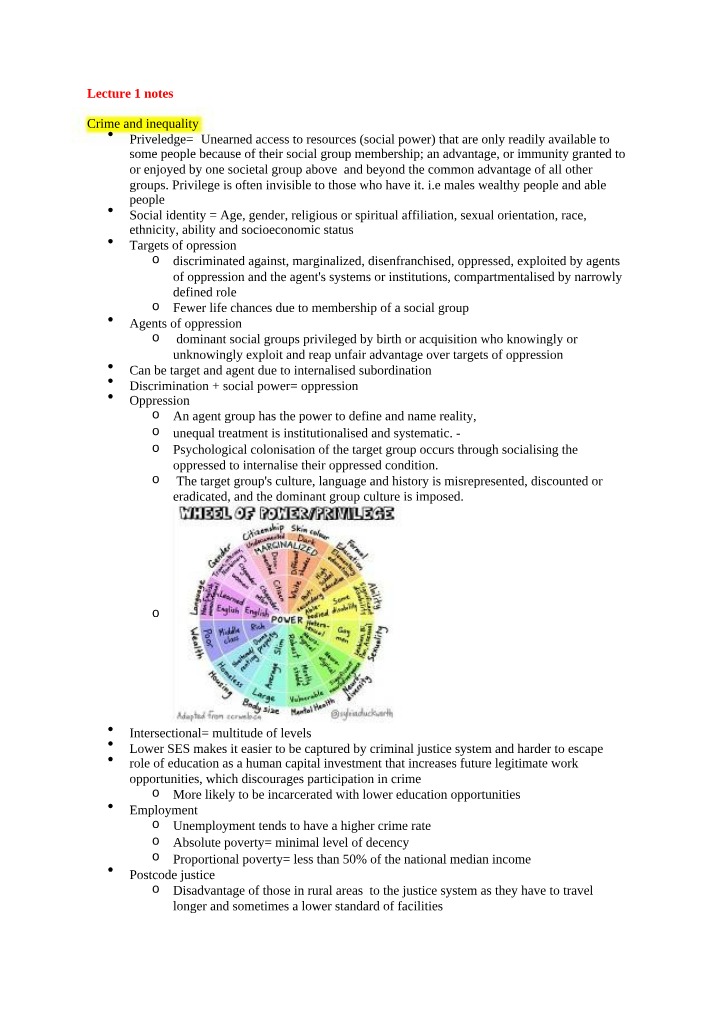 Notes for Lecture 1