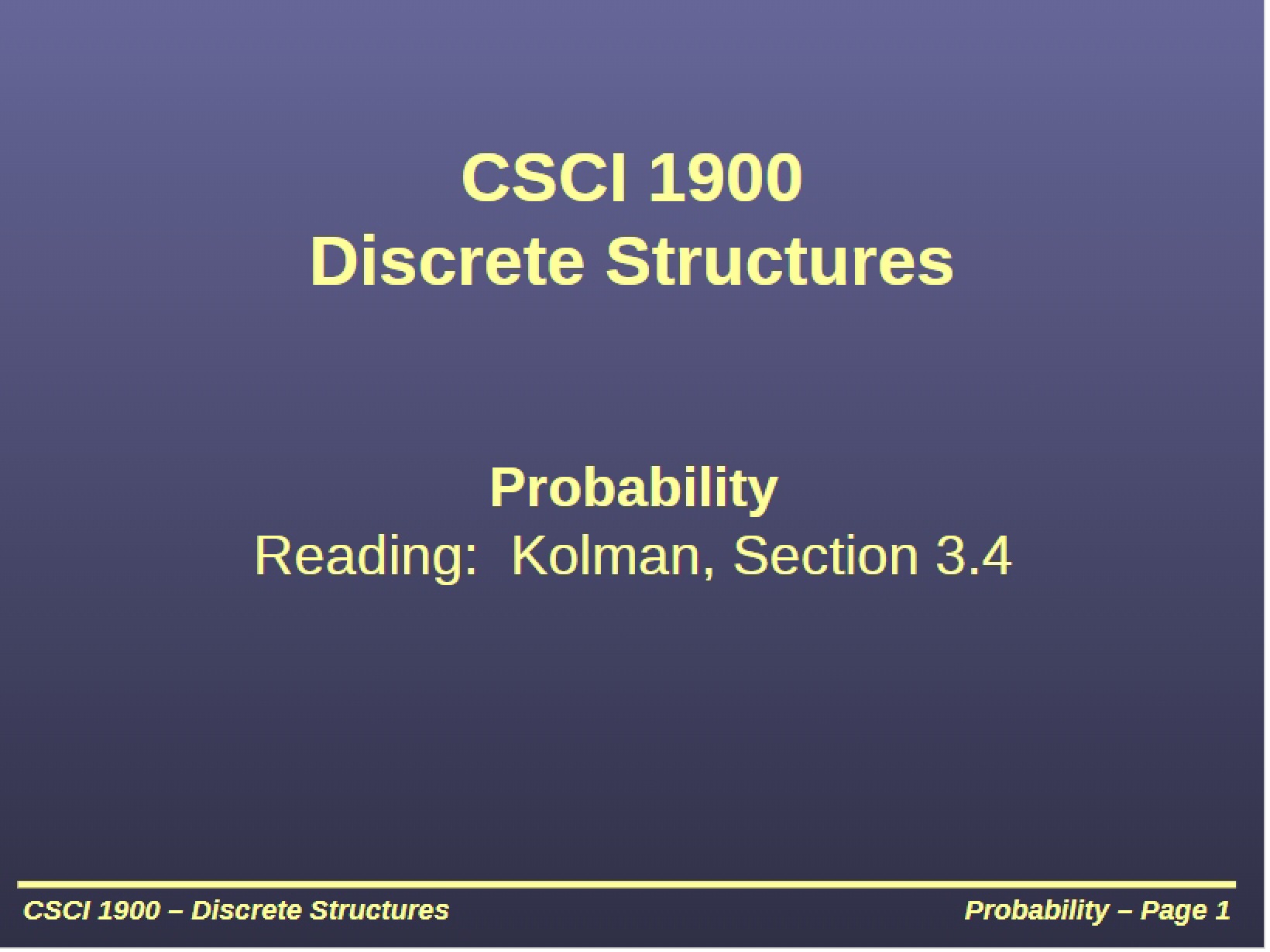 Discrete Structures Reference