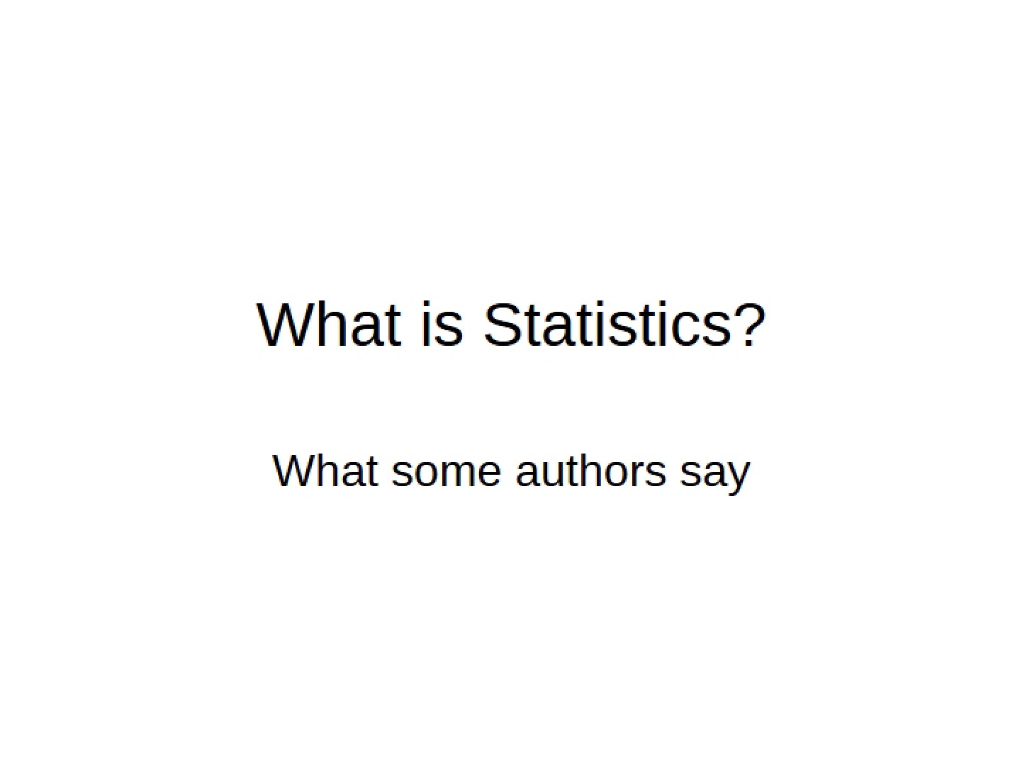 Course Notes