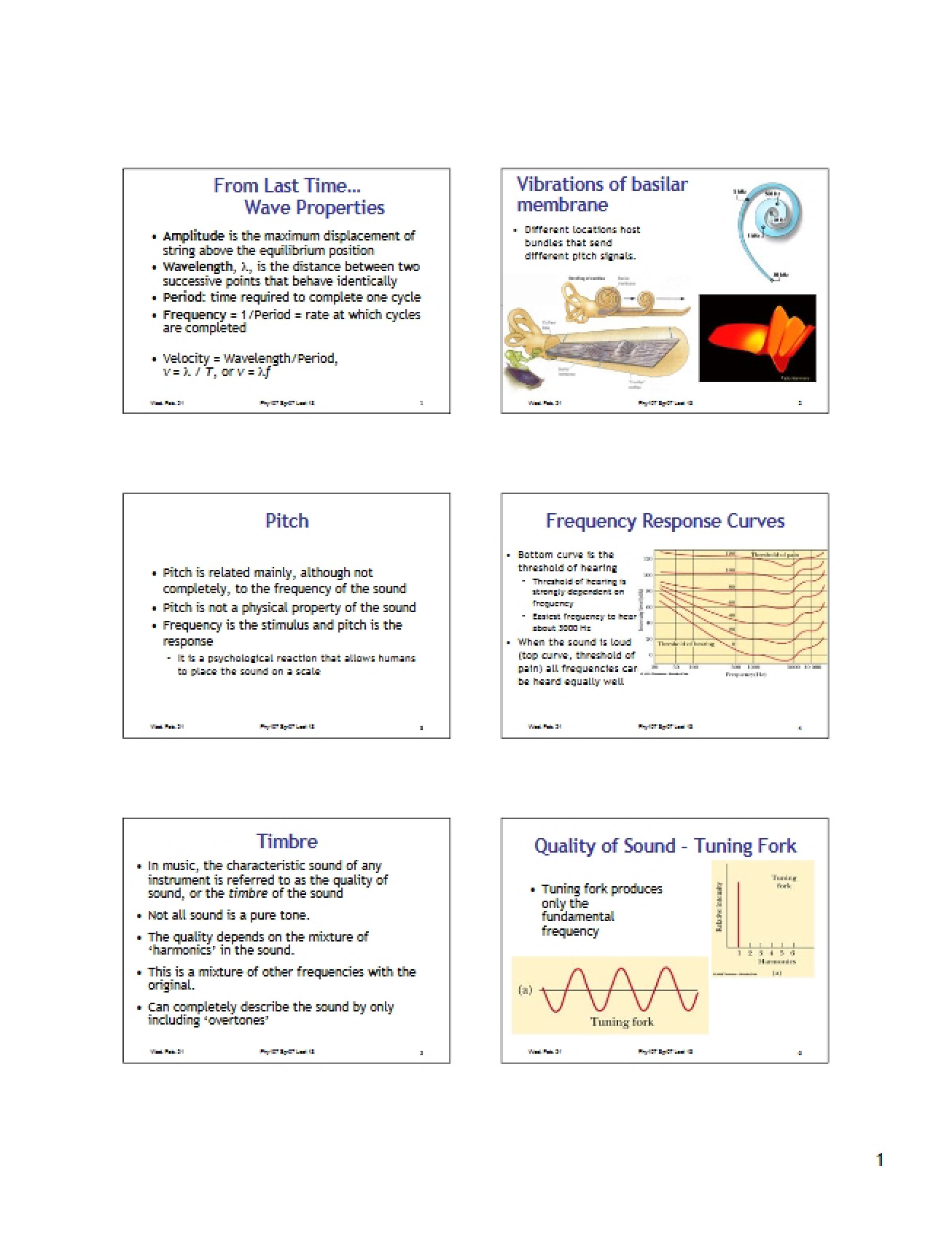 Physics 107 Session Notes