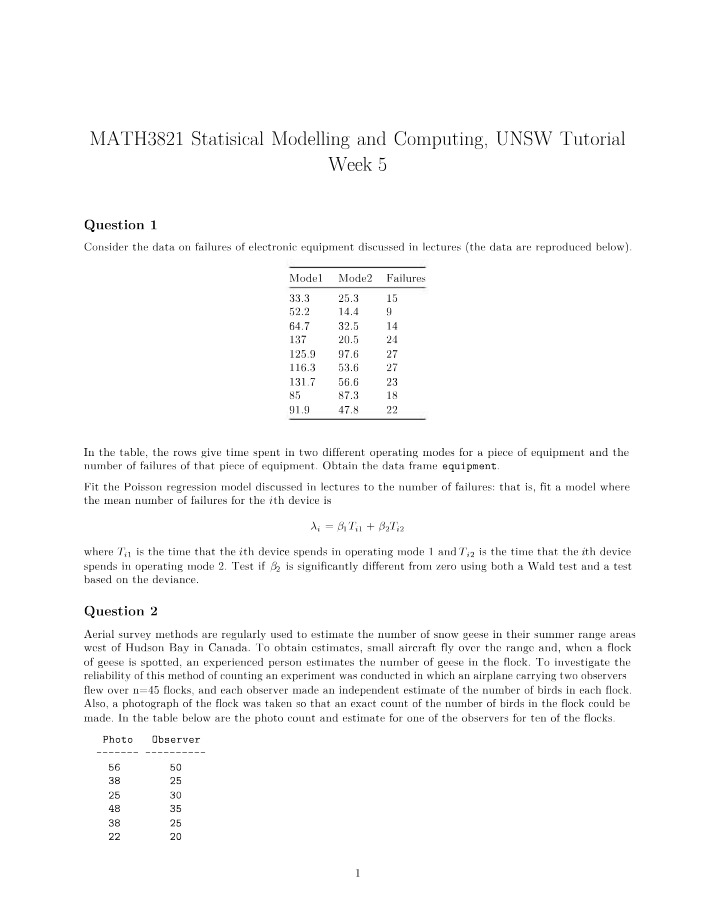 Tutorial 5 Handout