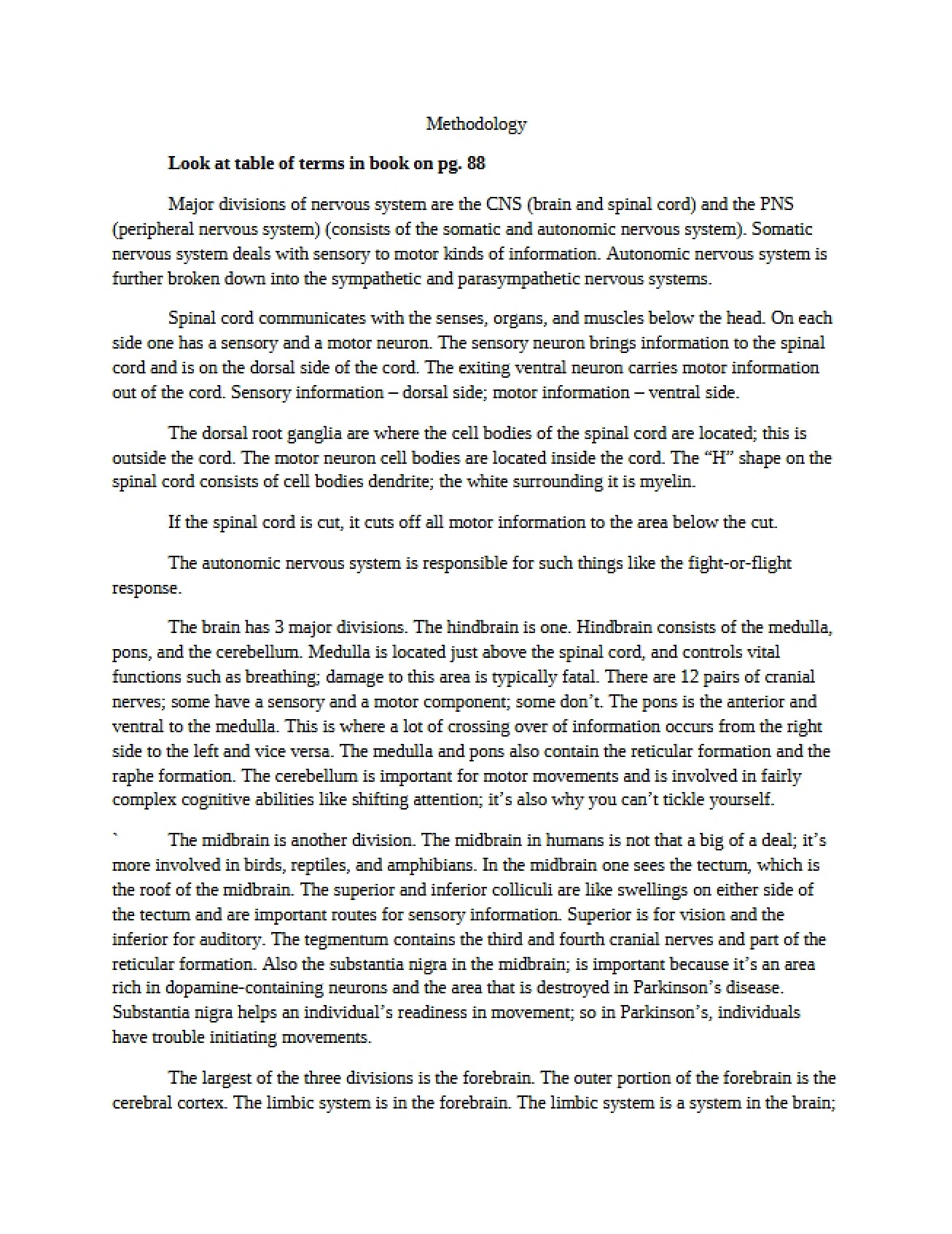 Psychophysiology Methodology