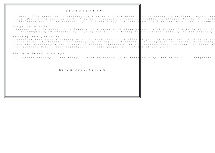 Summary of Distruction