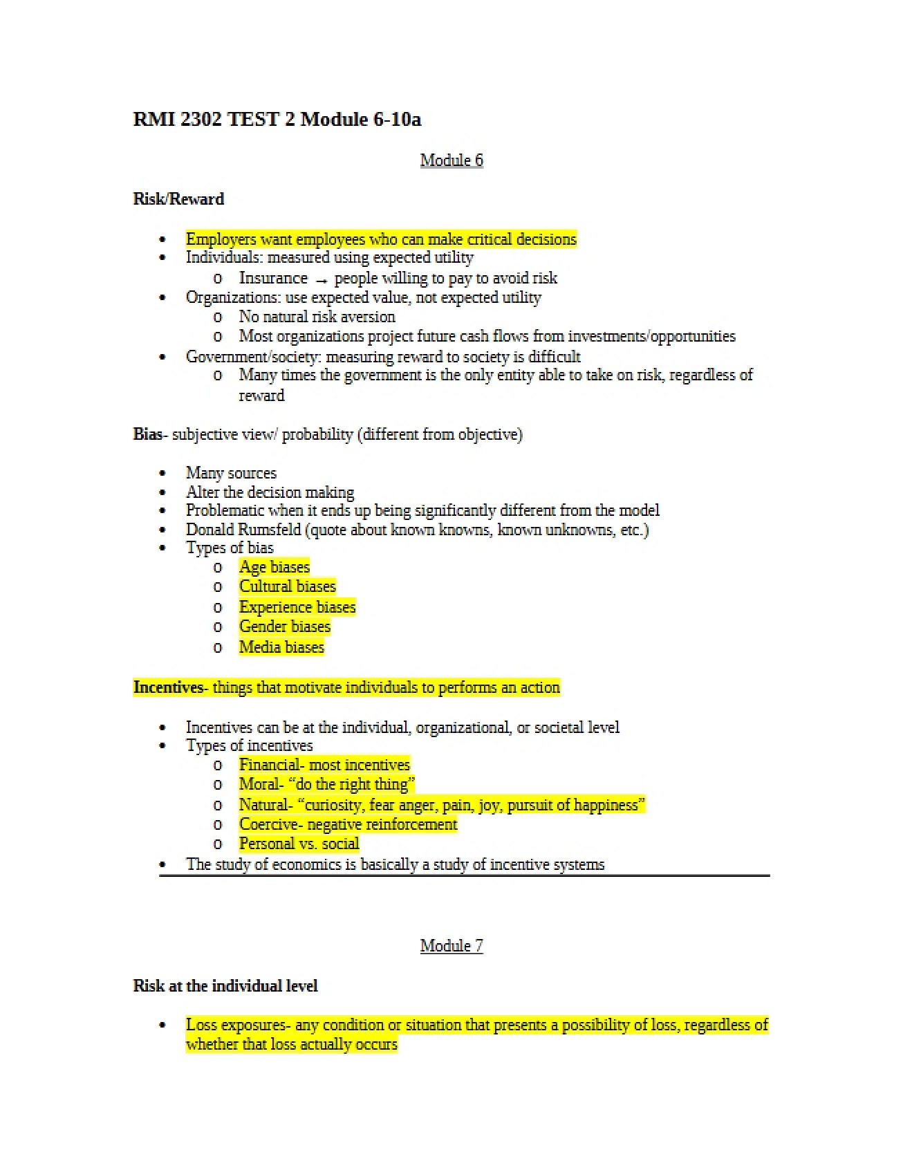 Test Two Module 6