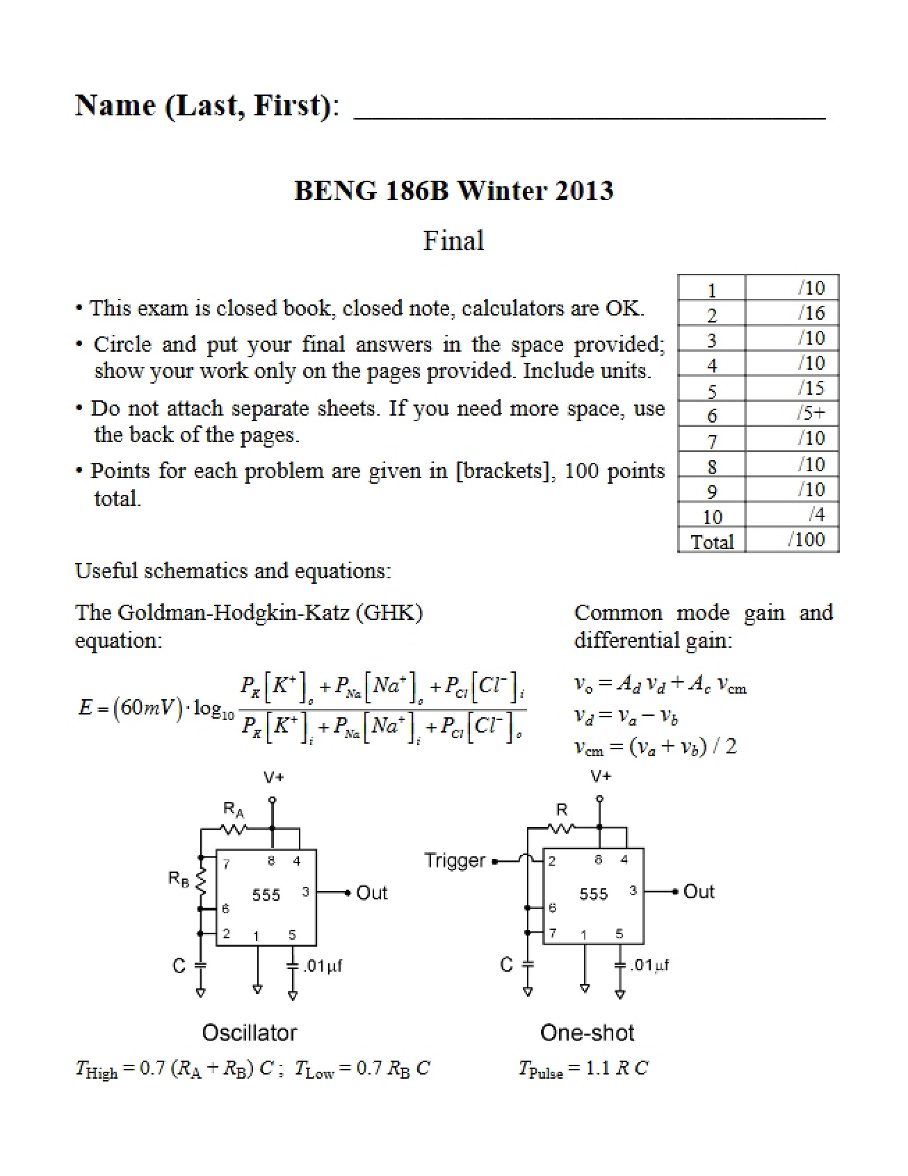 Practice Final