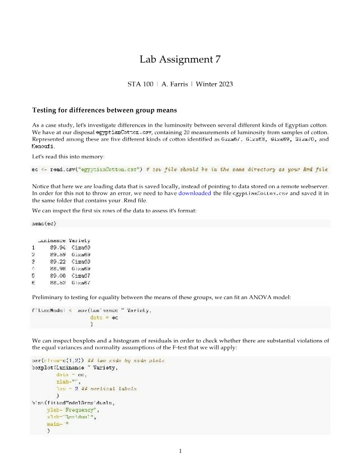 STATS101 - Lab 7