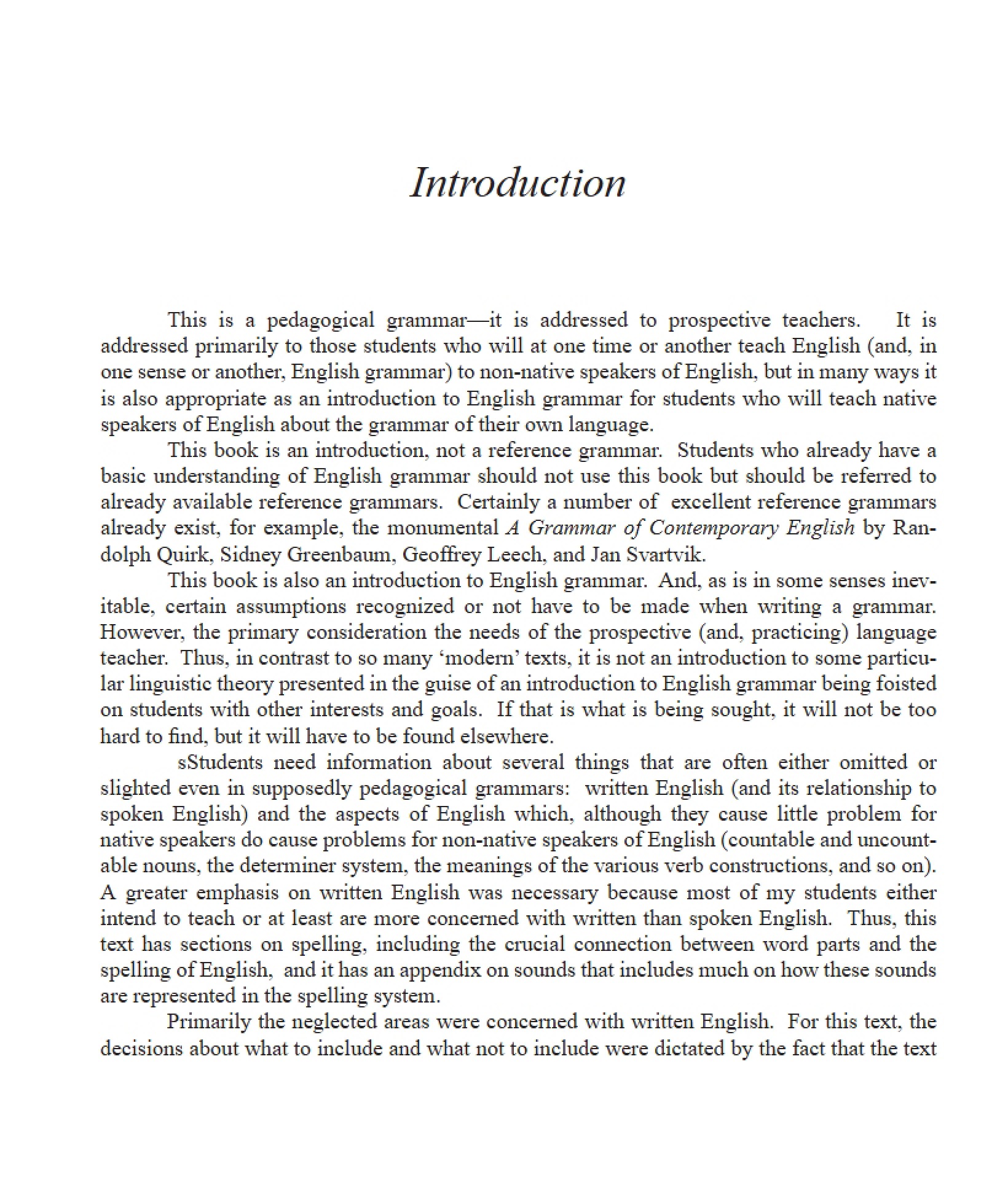 Pedagogical Grammar Introduction