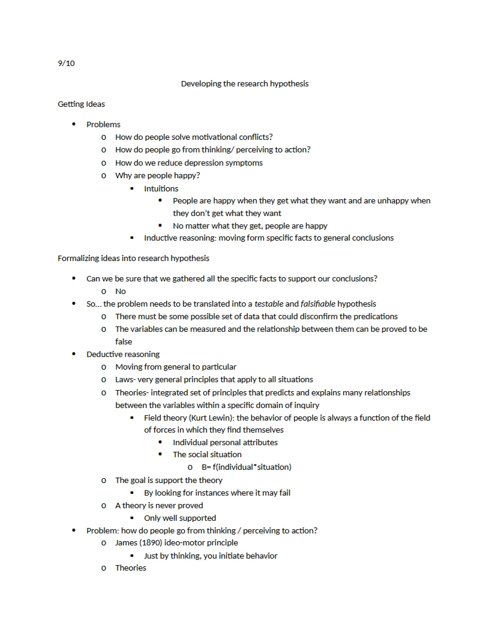 Research Hypothesis Development