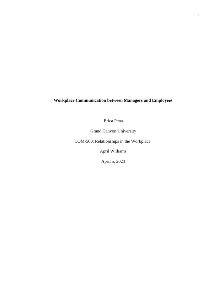 Workplace Communication Strategies for Employees and Managers