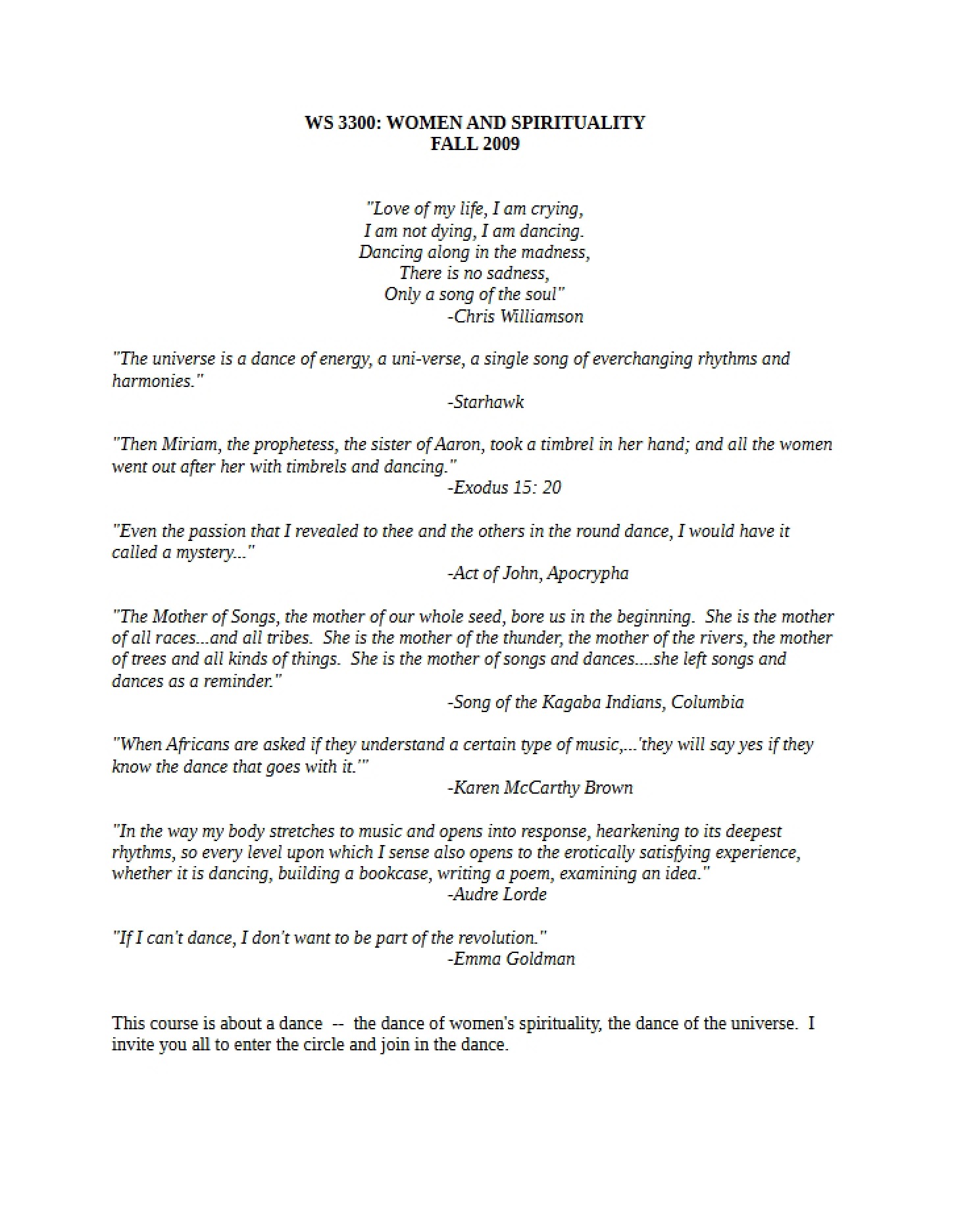 Course Document