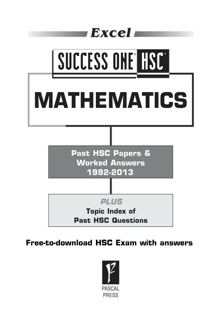 HSC Mathematics 2012 Exam Paper and Worked Answers