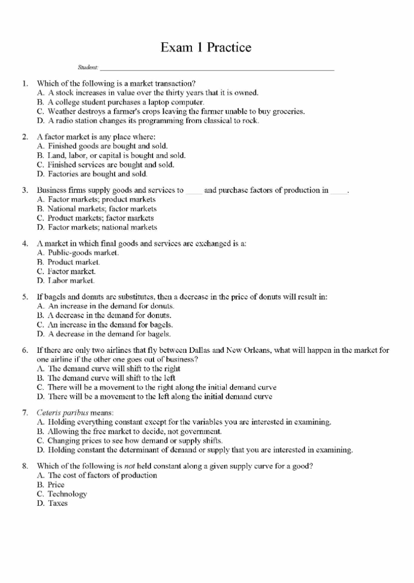 First Exam