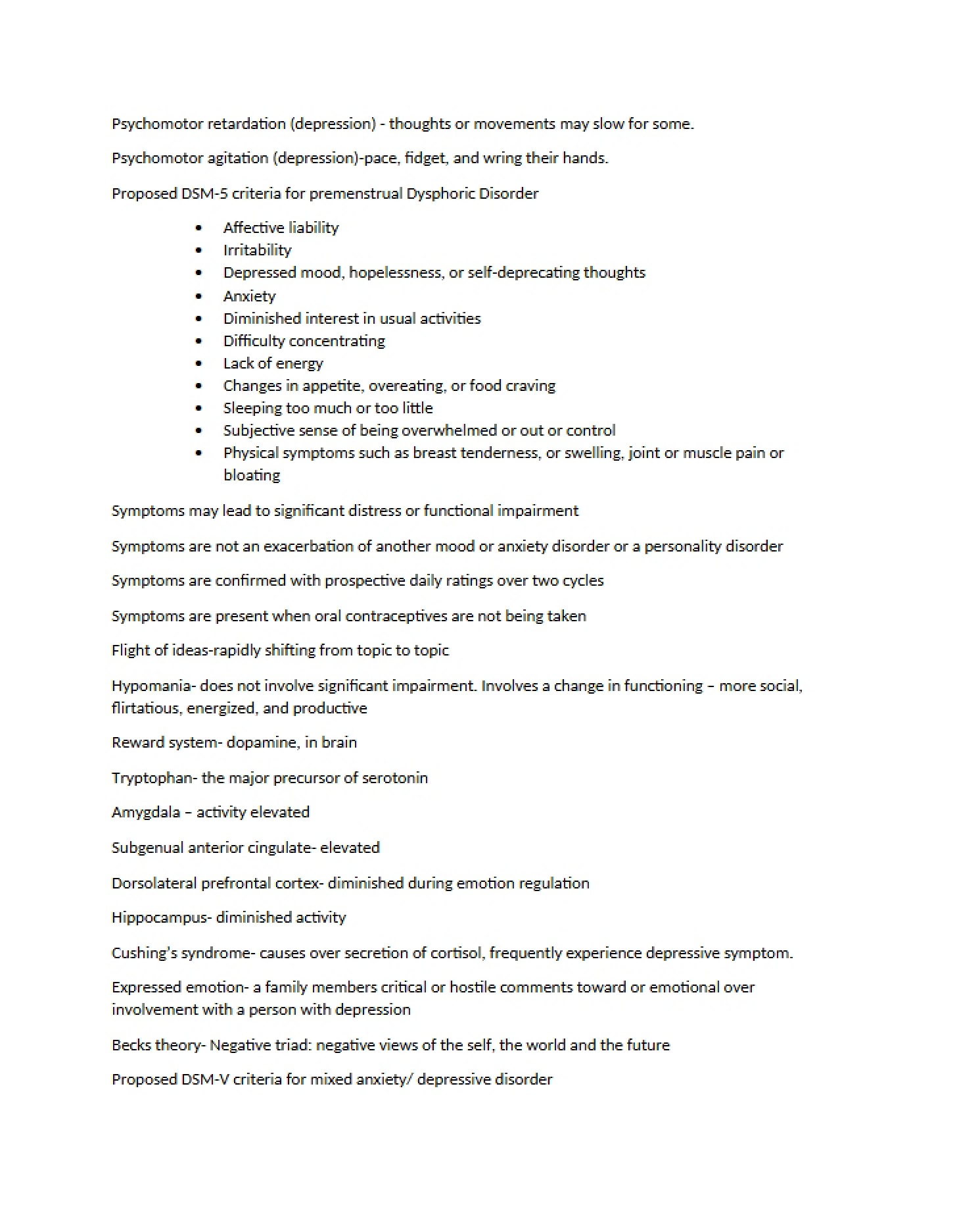 Retardation of Psychomotor Functions