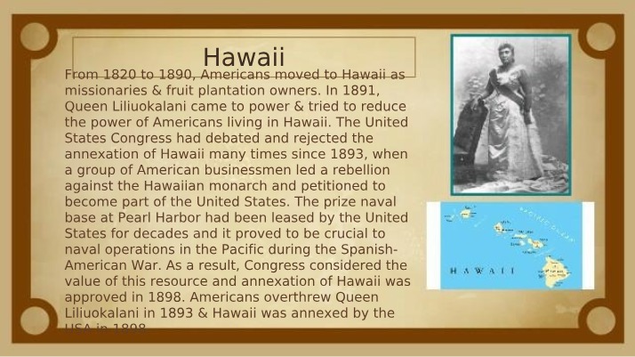 A Historic Shift in Power - American Annexation of Hawaii