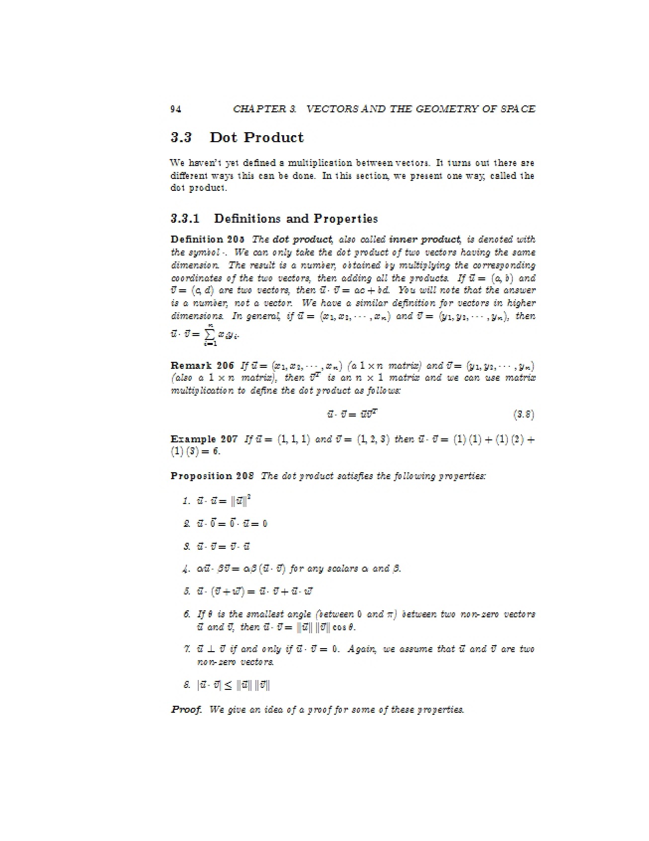 Geometric Interpretation of Vectors in Space