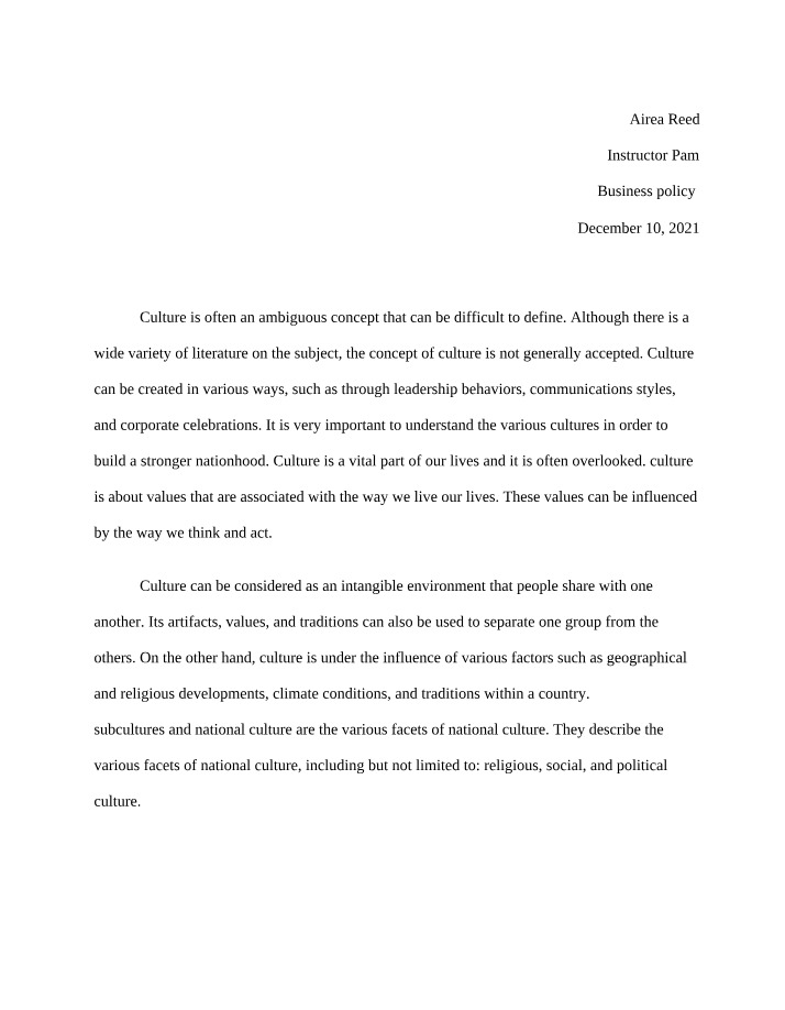 Week 5 Essay Assignment