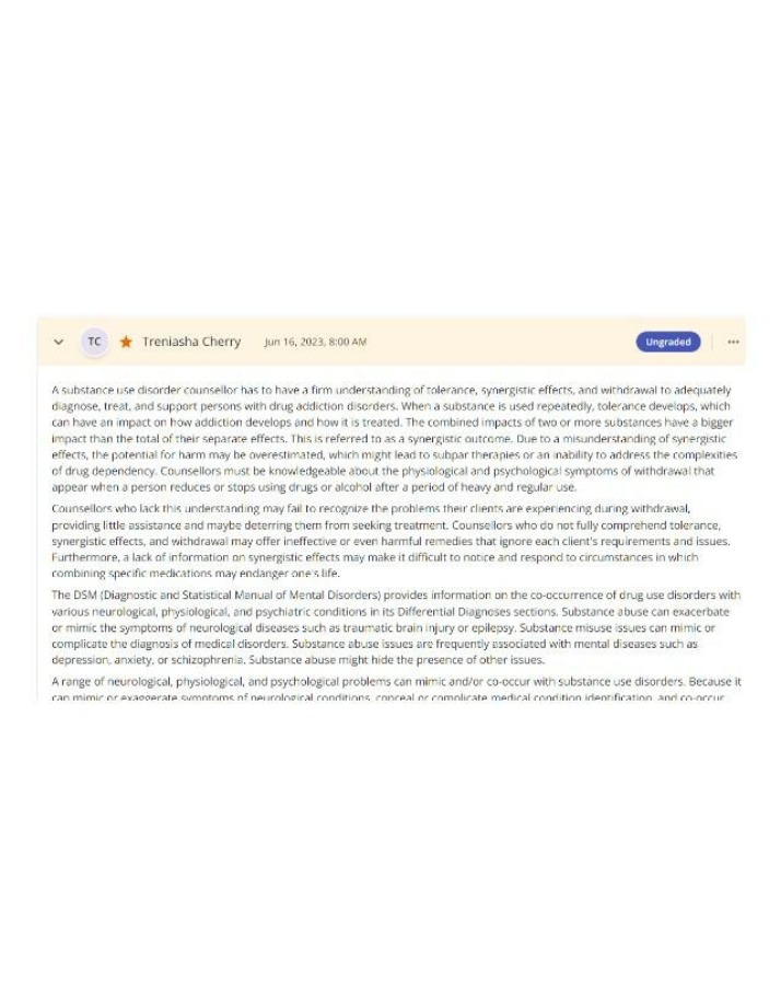 Substance Use Disorders - Tolerance, Synergistic Effects, and Withdrawal