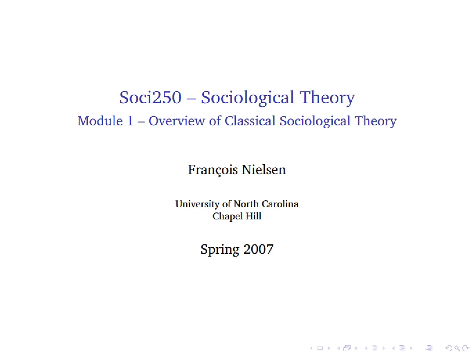 Classical Soc Theory Overview