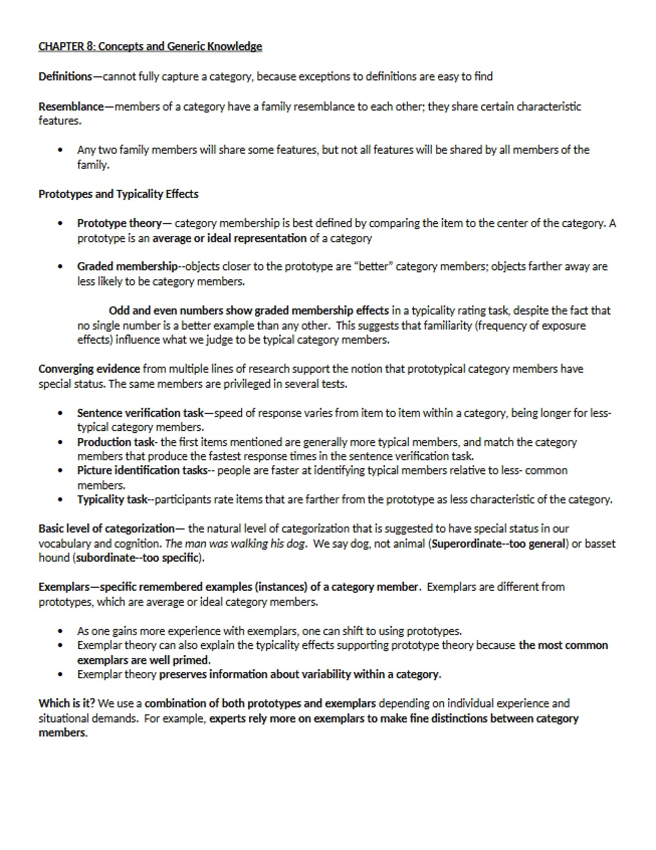 Eighth Chapter An Introduction to Concepts and Generic Knowledge