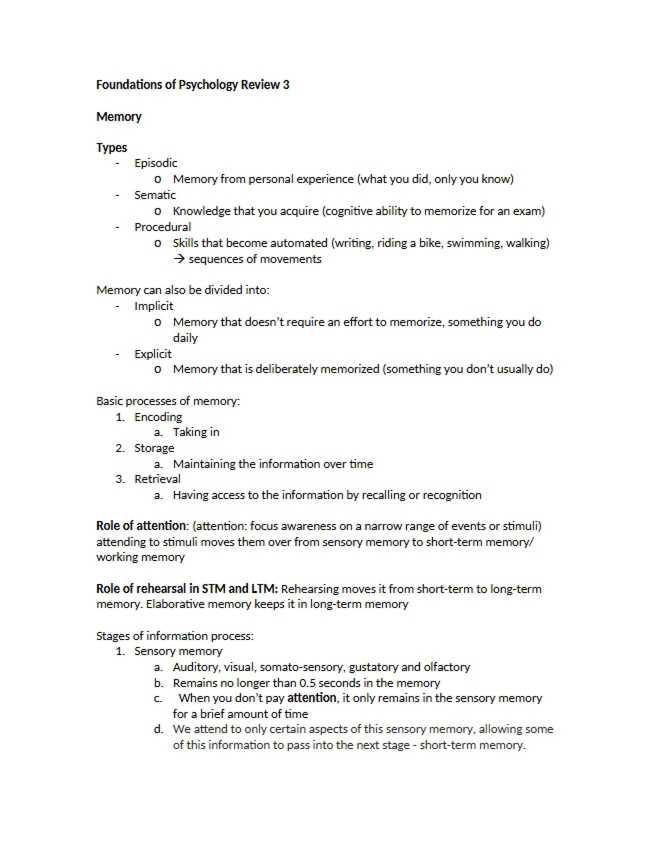 Review 3 Psychology Foundations