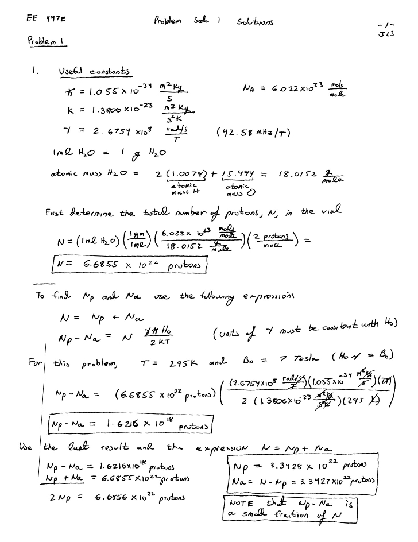 Key for Problem Set 1