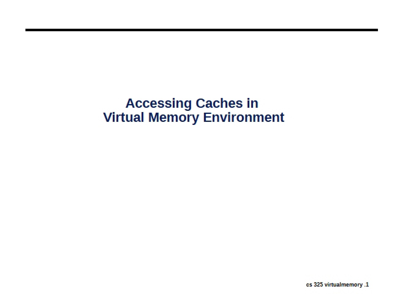 Memory Virtualization