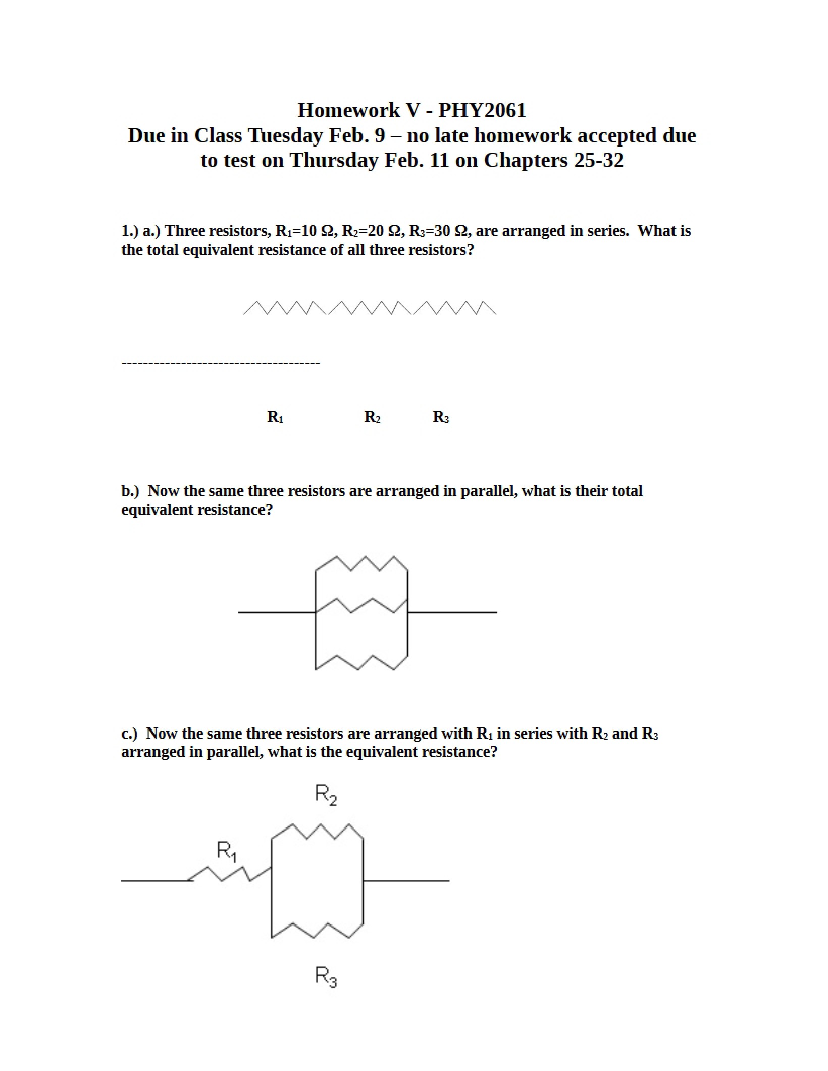 Fifth Homework