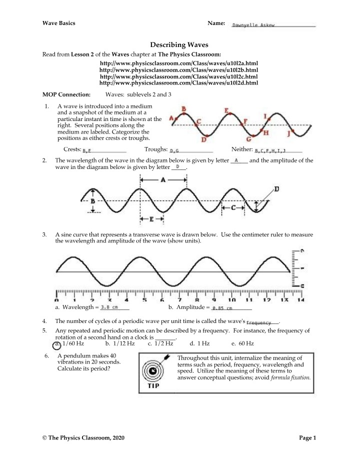 Basics of Waves