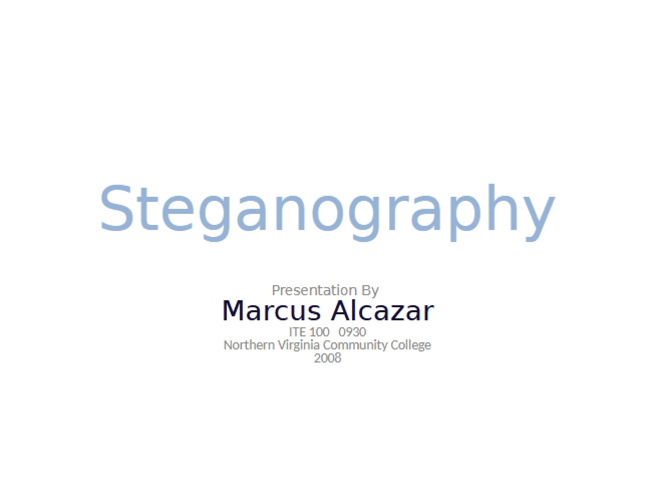 Steganography Concepts