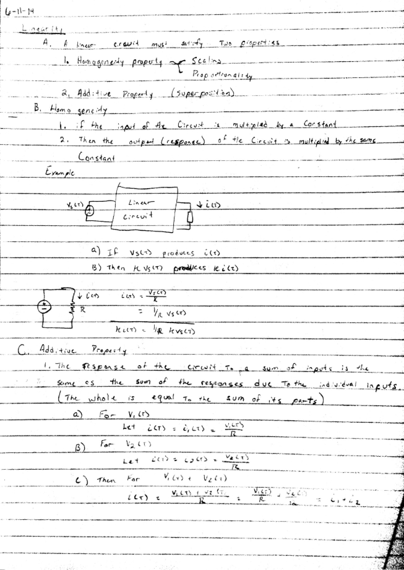 Electric Circuits Notes - EECS 2300
