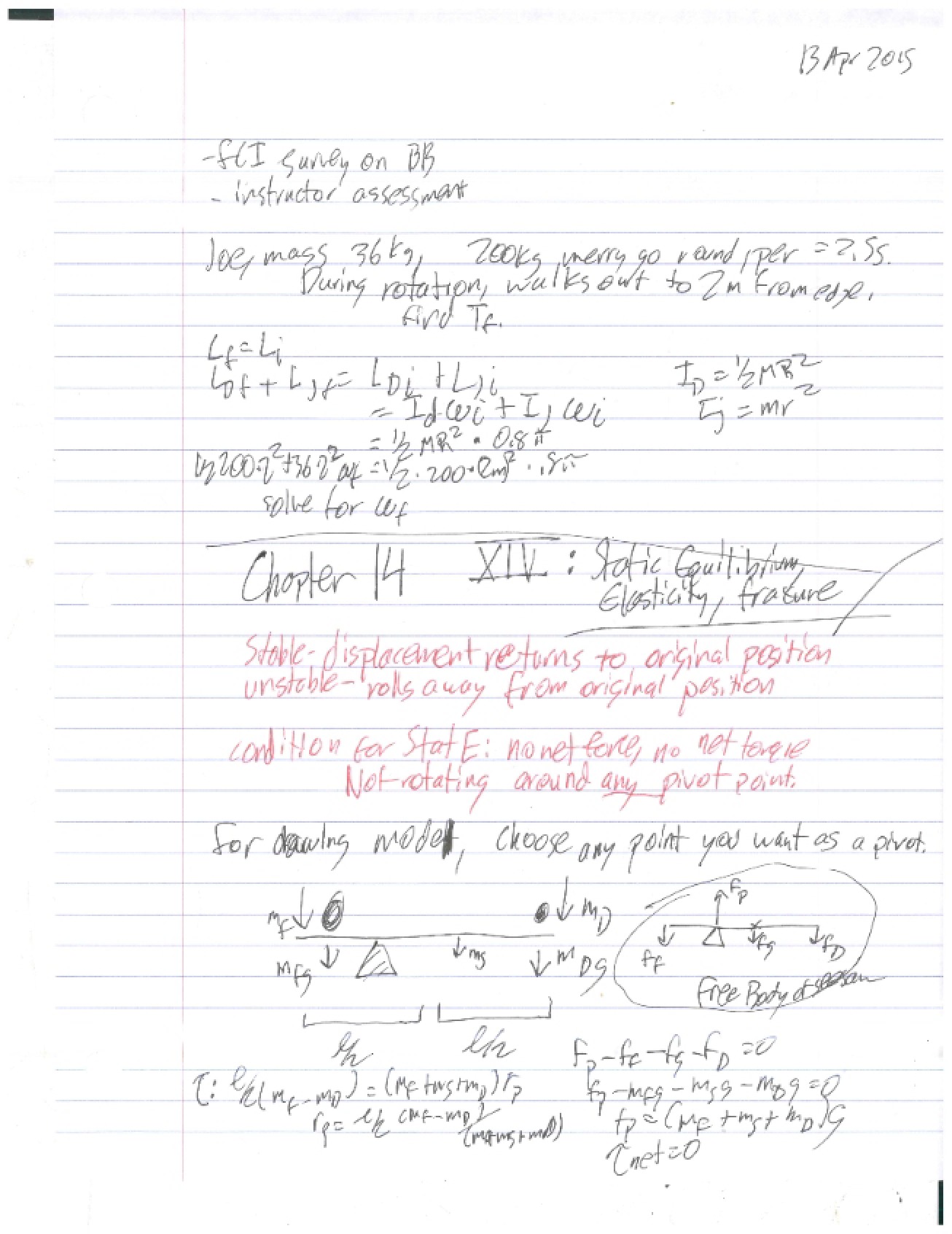 Class Notes Part Eighteen