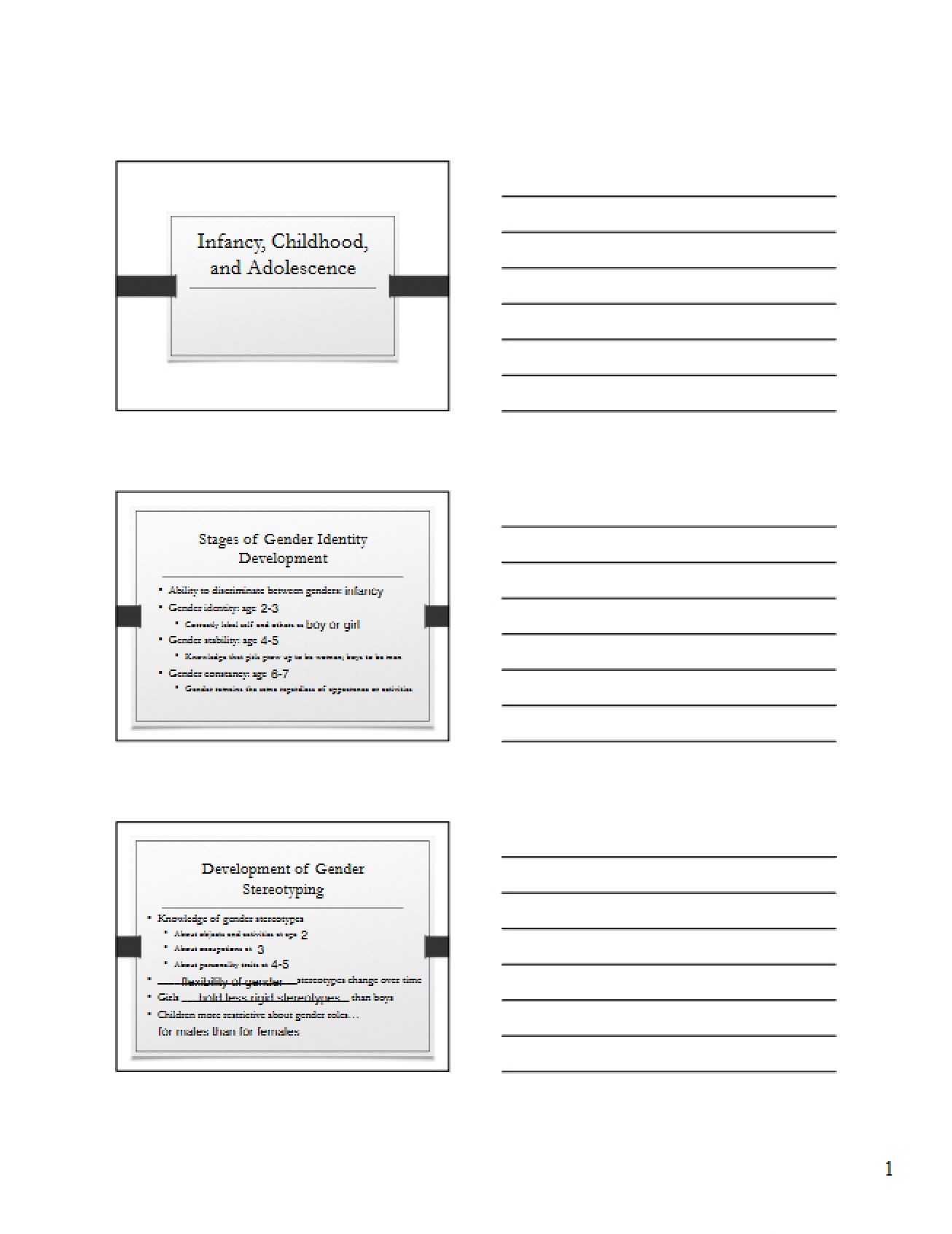Developmental Stages from Infancy to Adolescence