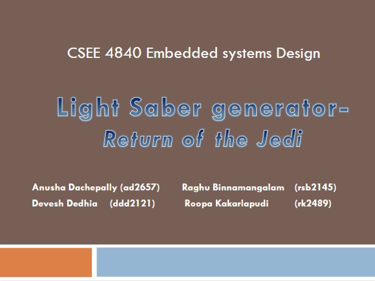 RJ Presentation Slides