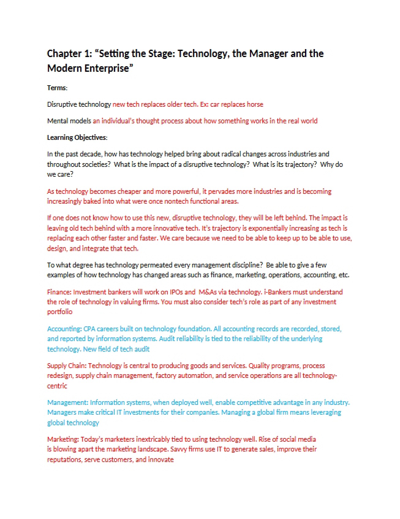 Info Tech Mgmt Chapter 1