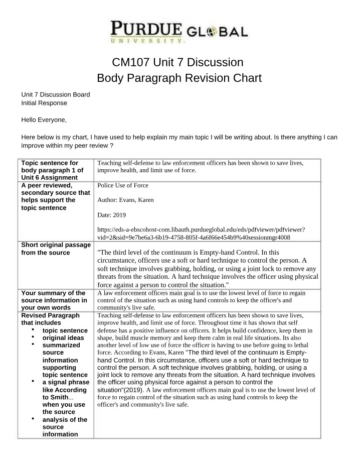 Limiting Use - Teaching Self-Defense to Law Enforcement Officers