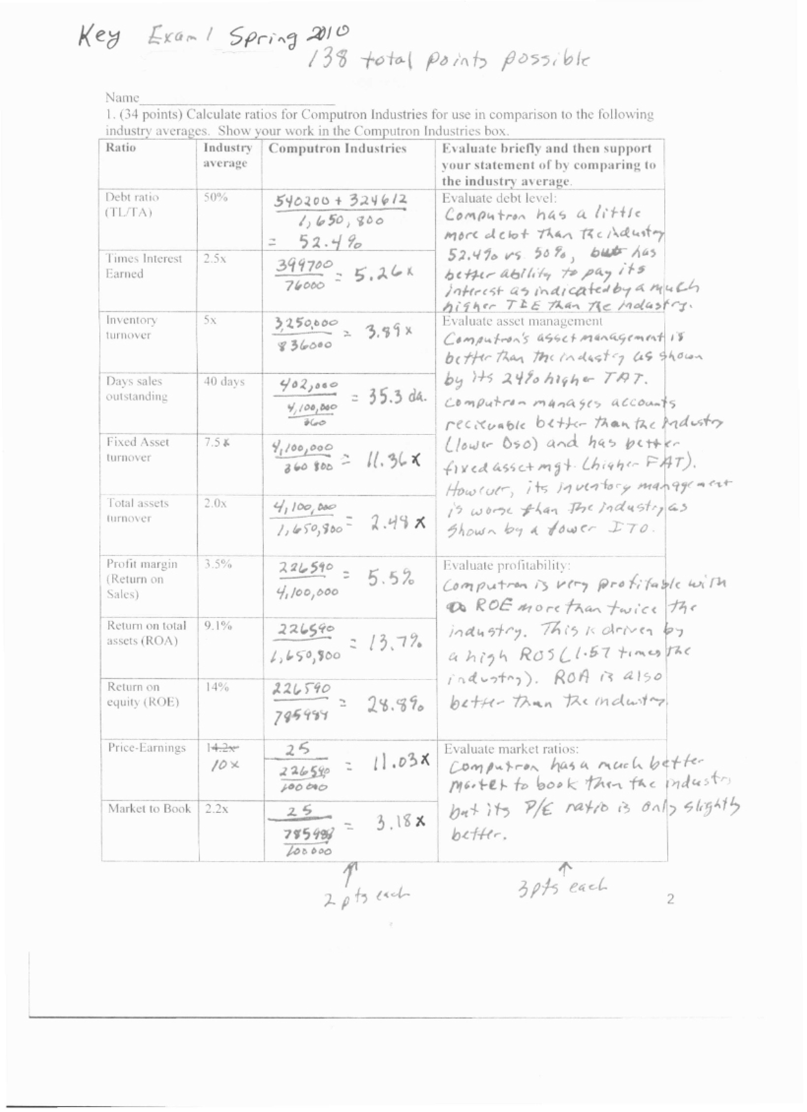First Exam