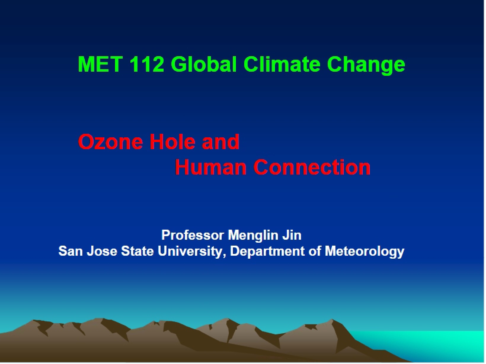 Connection to Ozone